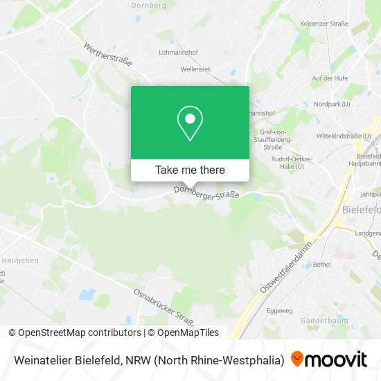Карта Weinatelier Bielefeld
