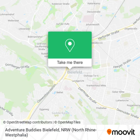 Карта Adventure Buddies Bielefeld