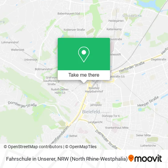 Карта Fahrschule in Unserer