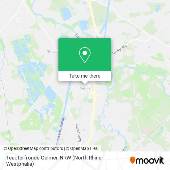 Teaoterfrönde Gelmer map