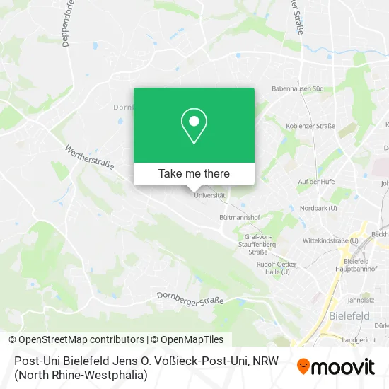 Карта Post-Uni Bielefeld Jens O. Voßieck-Post-Uni