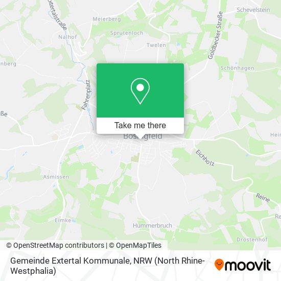Gemeinde Extertal Kommunale map