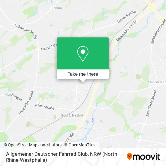 Карта Allgemeiner Deutscher Fahrrad Club