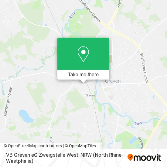 Карта VB Greven eG Zweigstelle West
