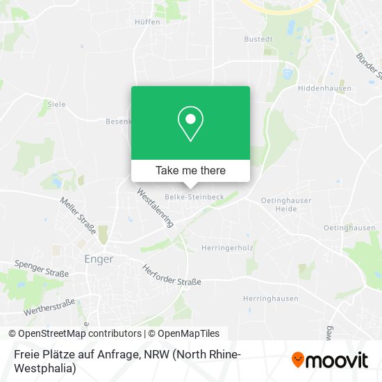 Freie Plätze auf Anfrage map