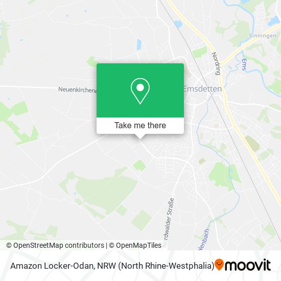Карта Amazon Locker-Odan