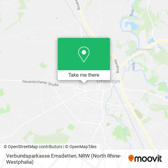 Карта Verbundsparkasse Emsdetten
