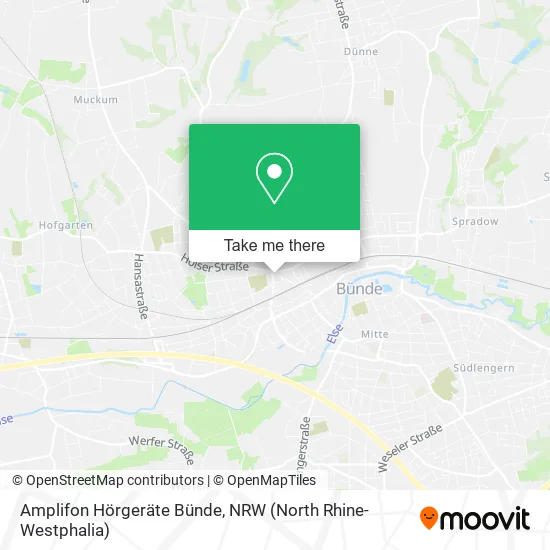 Карта Amplifon Hörgeräte Bünde