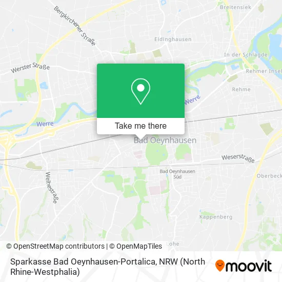 Карта Sparkasse Bad Oeynhausen-Portalica