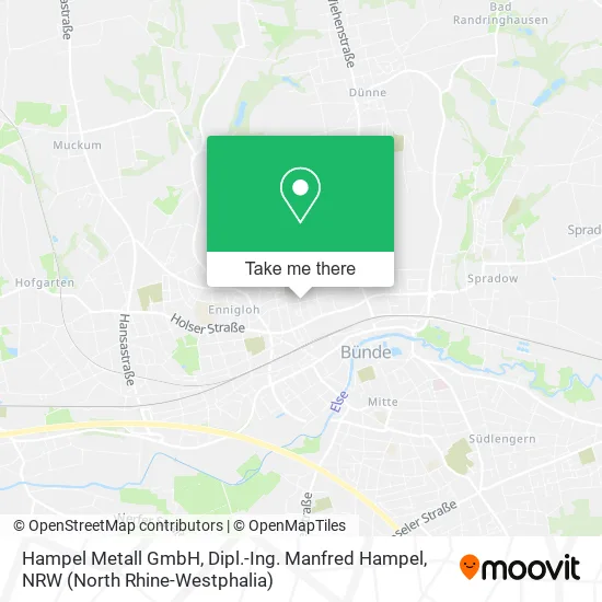 Карта Hampel Metall GmbH, Dipl.-Ing. Manfred Hampel