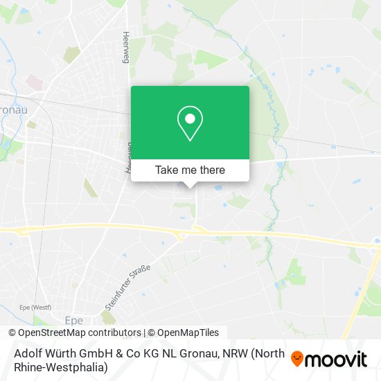 Adolf Würth GmbH & Co KG NL Gronau map