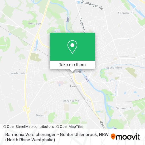 Barmenia Versicherungen - Günter Uhlenbrock map