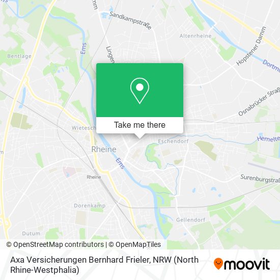 Axa Versicherungen Bernhard Frieler map