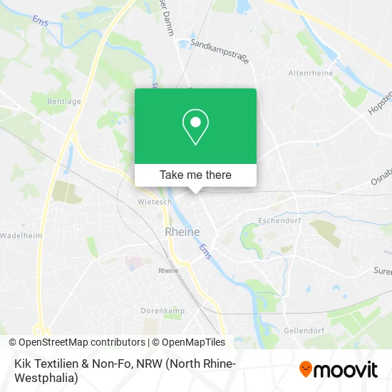 Карта Kik Textilien & Non-Fo