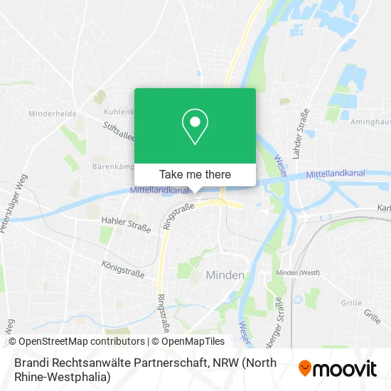 Карта Brandi Rechtsanwälte Partnerschaft