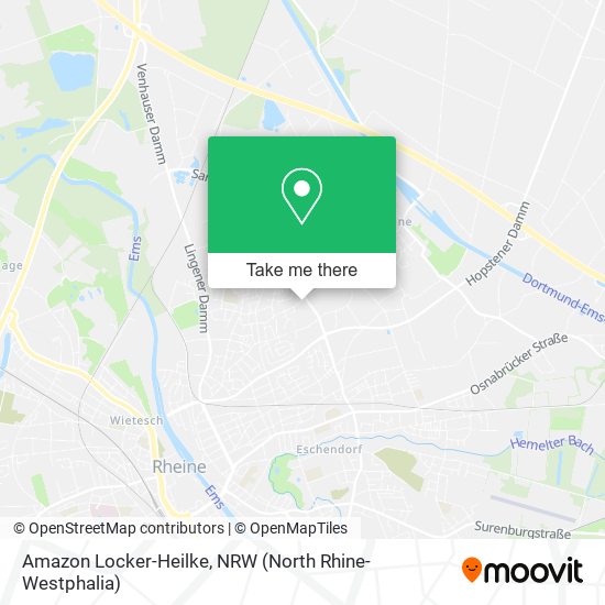 Amazon Locker-Heilke map