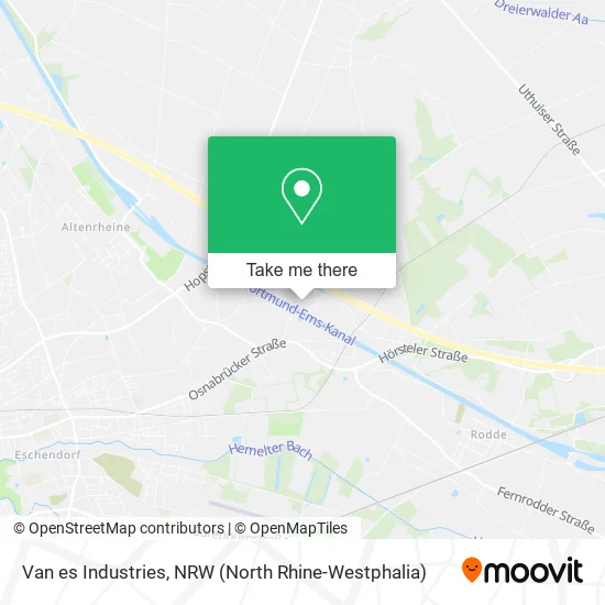 Карта Van es Industries