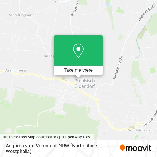 Карта Angoras vom Varusfeld