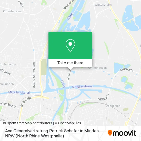 Карта Axa Generalvertretung Patrick Schäfer in Minden