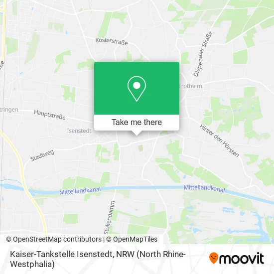 Карта Kaiser-Tankstelle Isenstedt