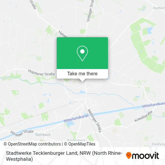 Stadtwerke Tecklenburger Land map