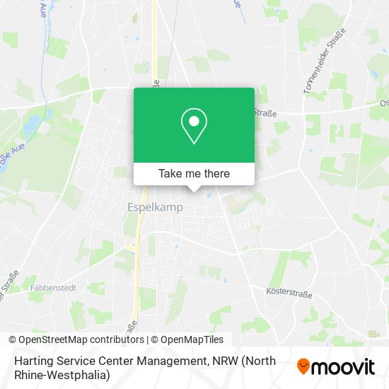 Карта Harting Service Center Management