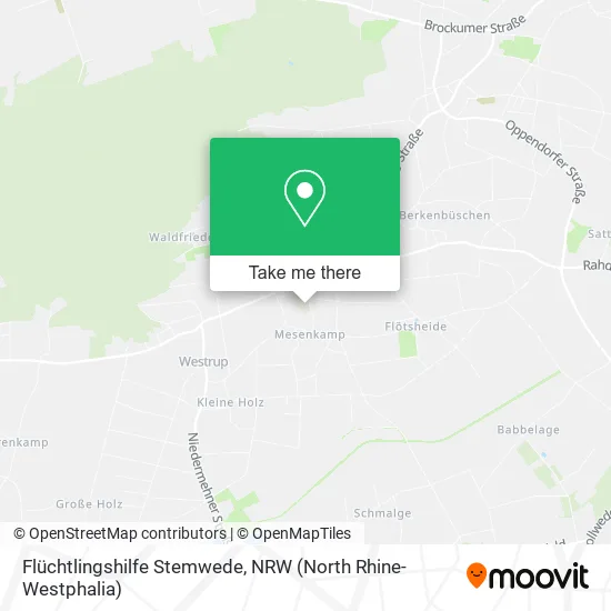 Карта Flüchtlingshilfe Stemwede