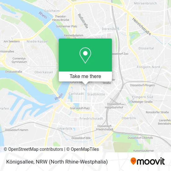 Карта Königsallee