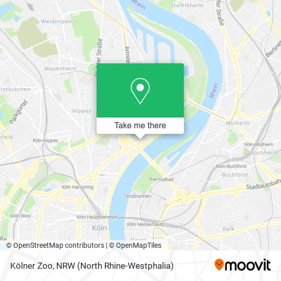 Kölner Zoo map