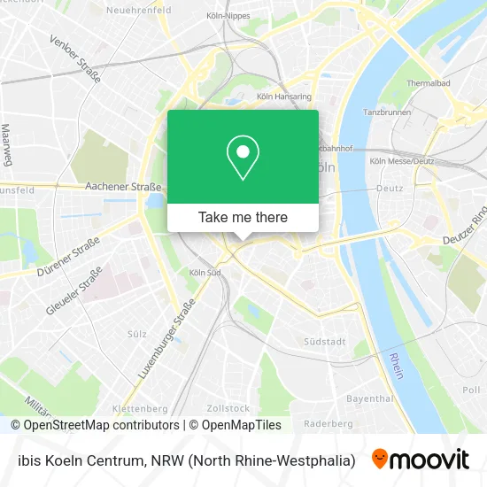 ibis Koeln Centrum map