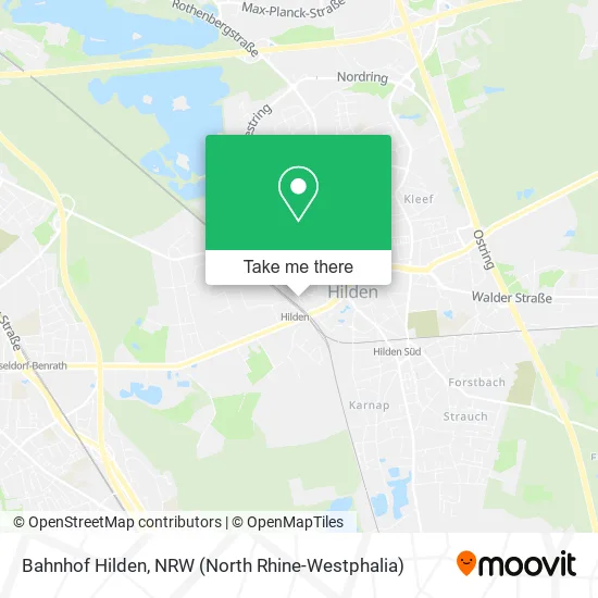 Bahnhof Hilden map
