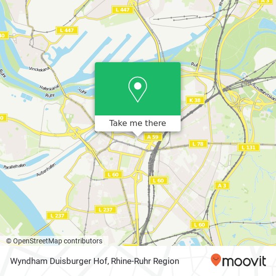 Wyndham Duisburger Hof map