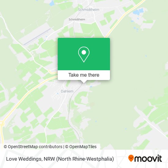 Love Weddings map