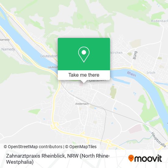 Zahnarztpraxis Rheinblick map