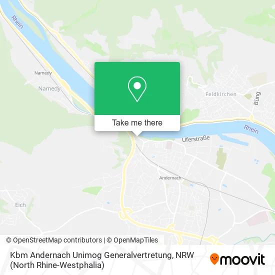 Карта Kbm Andernach Unimog Generalvertretung