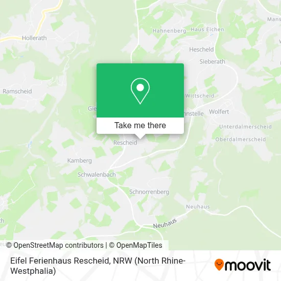 Eifel Ferienhaus Rescheid map