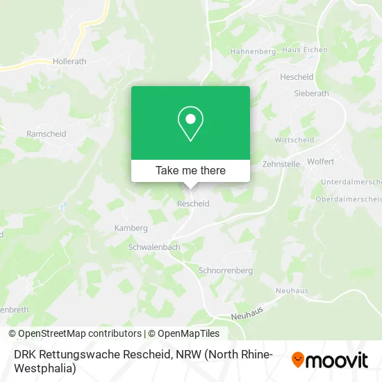 Карта DRK Rettungswache Rescheid