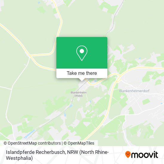 Islandpferde Recherbusch map