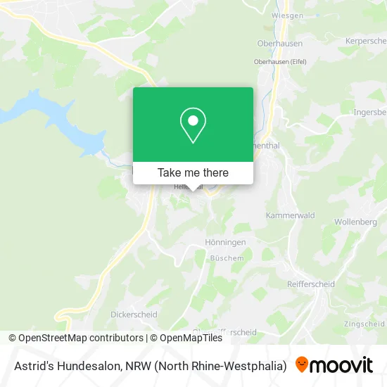 Astrid's Hundesalon map