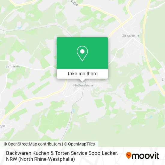 Карта Backwaren Kuchen & Torten Service Sooo Lecker