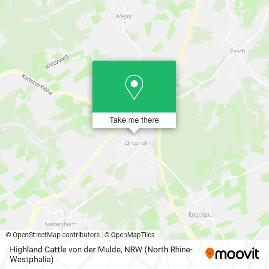 Highland Cattle von der Mulde map