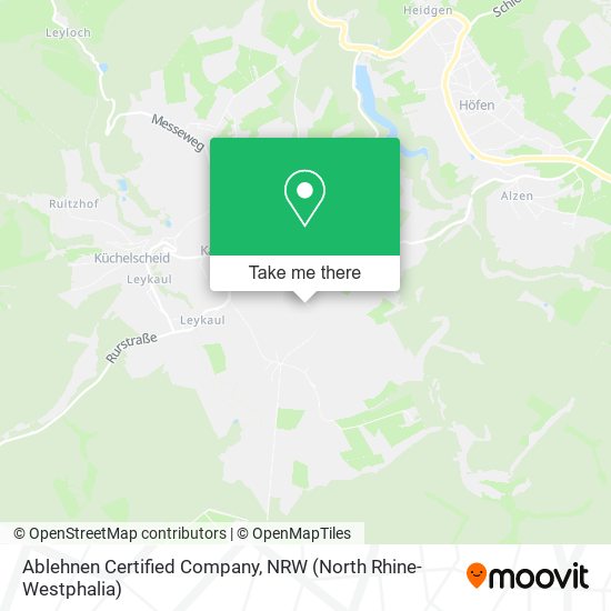 Ablehnen Certified Company map