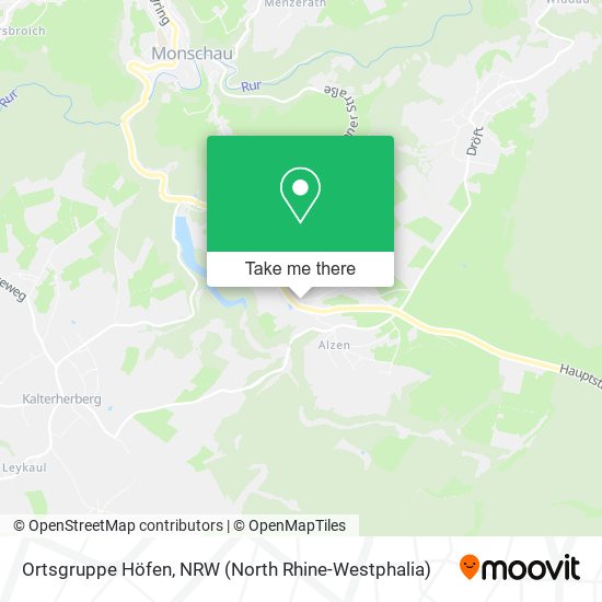 Ortsgruppe Höfen map