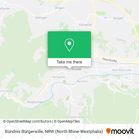 Bündnis Bürgerwille map
