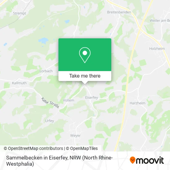Карта Sammelbecken in Eiserfey