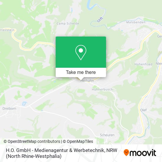 H.O. GmbH - Medienagentur & Werbetechnik map