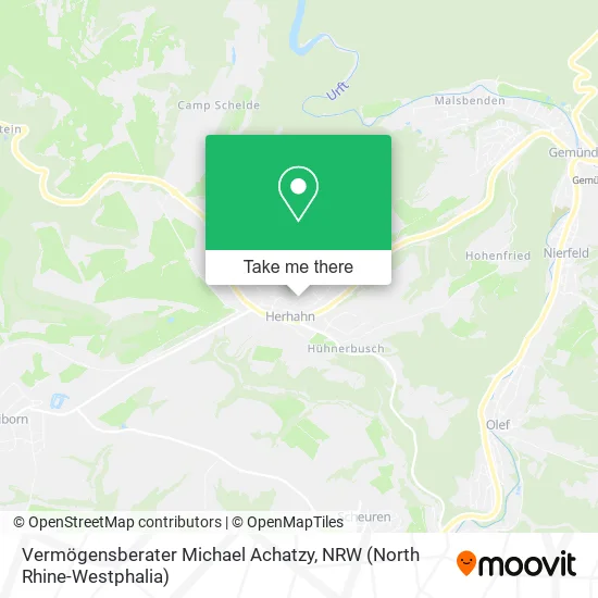 Карта Vermögensberater Michael Achatzy