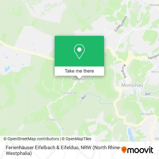 Карта Ferienhäuser Eifelbach & Eifelduo