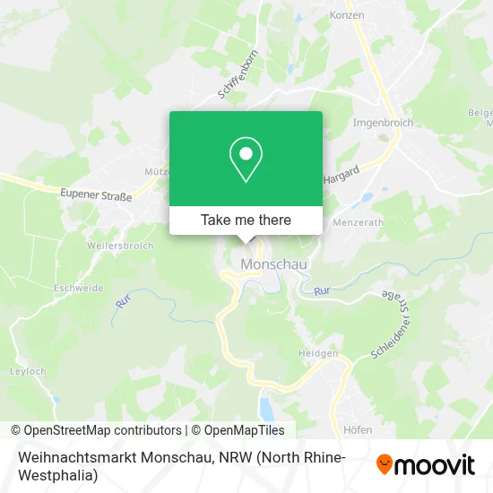 Weihnachtsmarkt Monschau map
