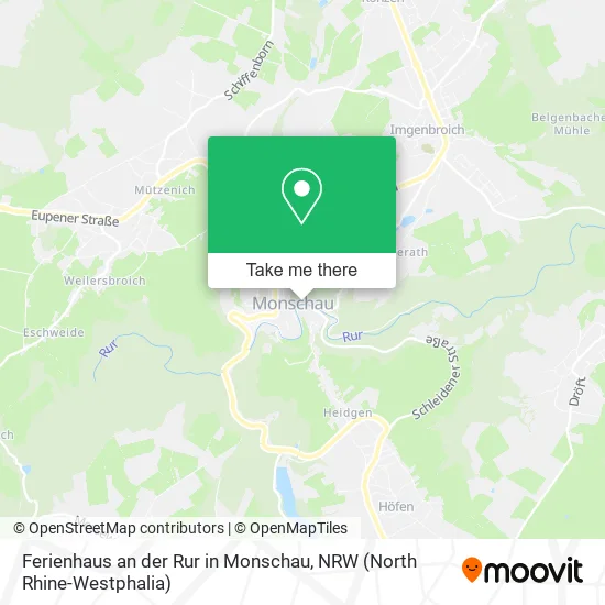 Карта Ferienhaus an der Rur in Monschau